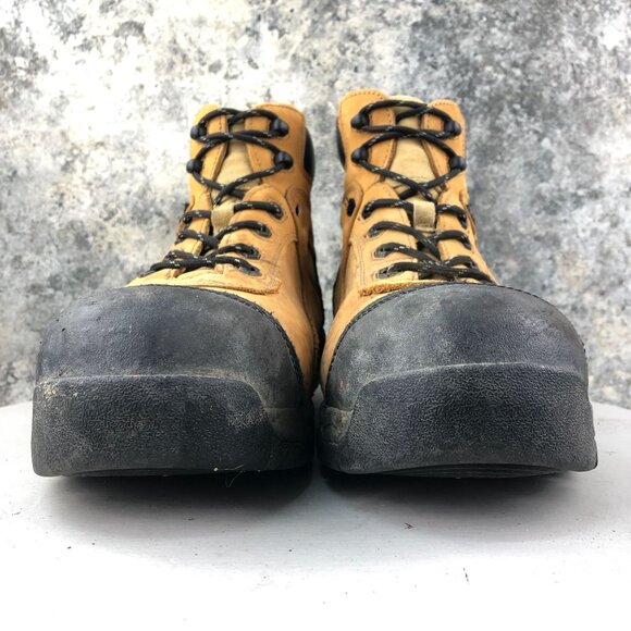 Gravity Defyer Men's Size 11.5 Madik Brown Genuine Leather Lace-Up Work Boots - Picture 2 of 16